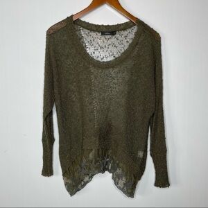 Millau Lightweight Sweater With Lace Edging Small